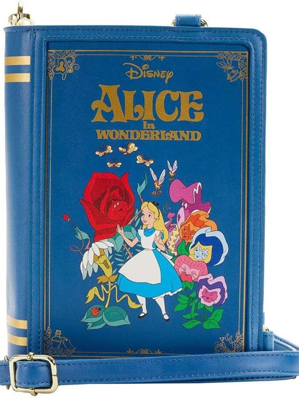 Chic Convertible Crossbody Bag - Disney Alice in Wonderland Classic Book Design